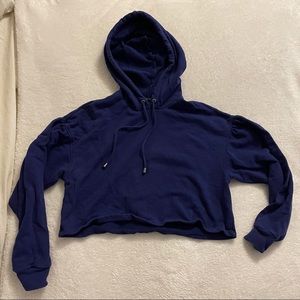 Purple crop hoodie